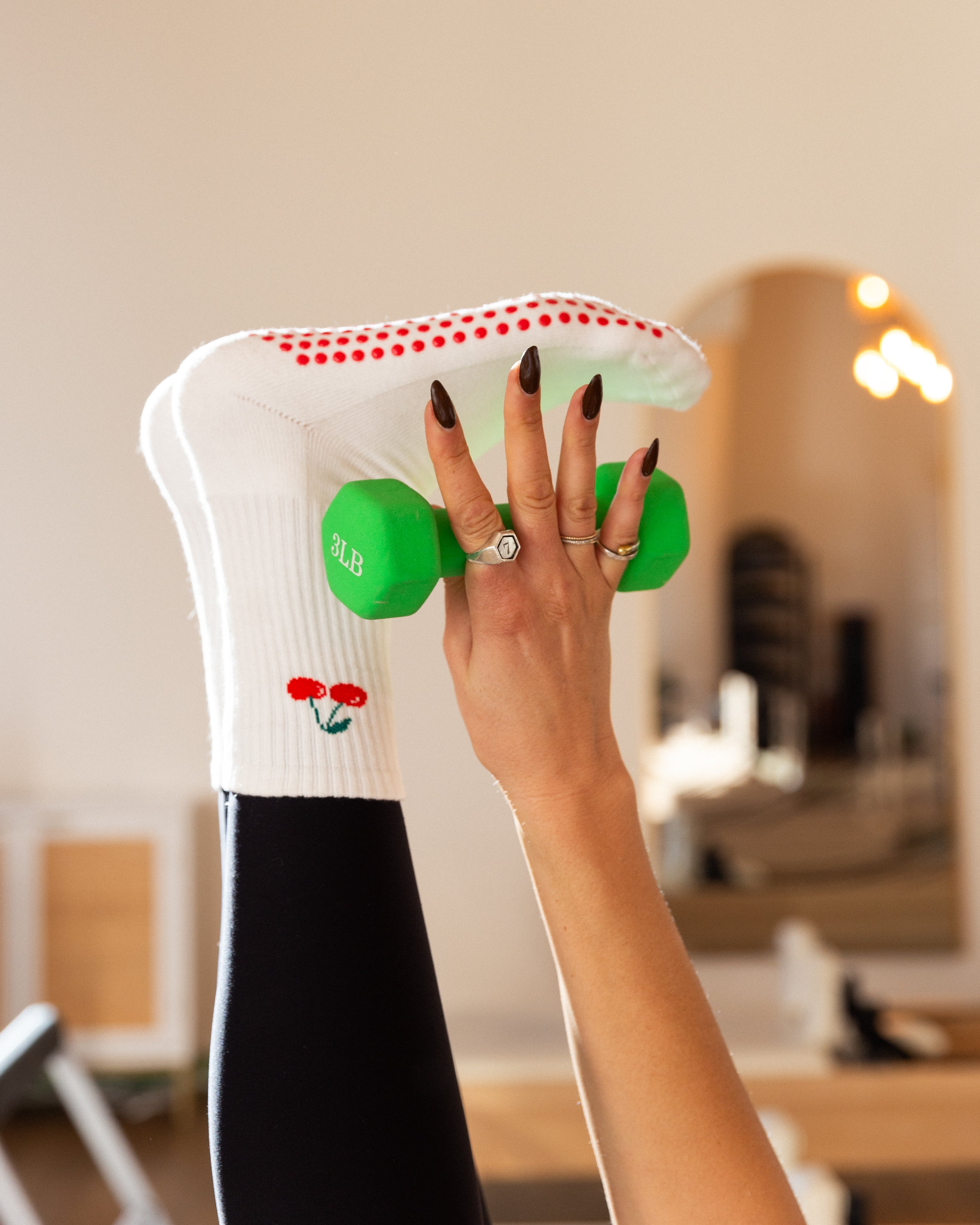 The Cherry Grip Socks