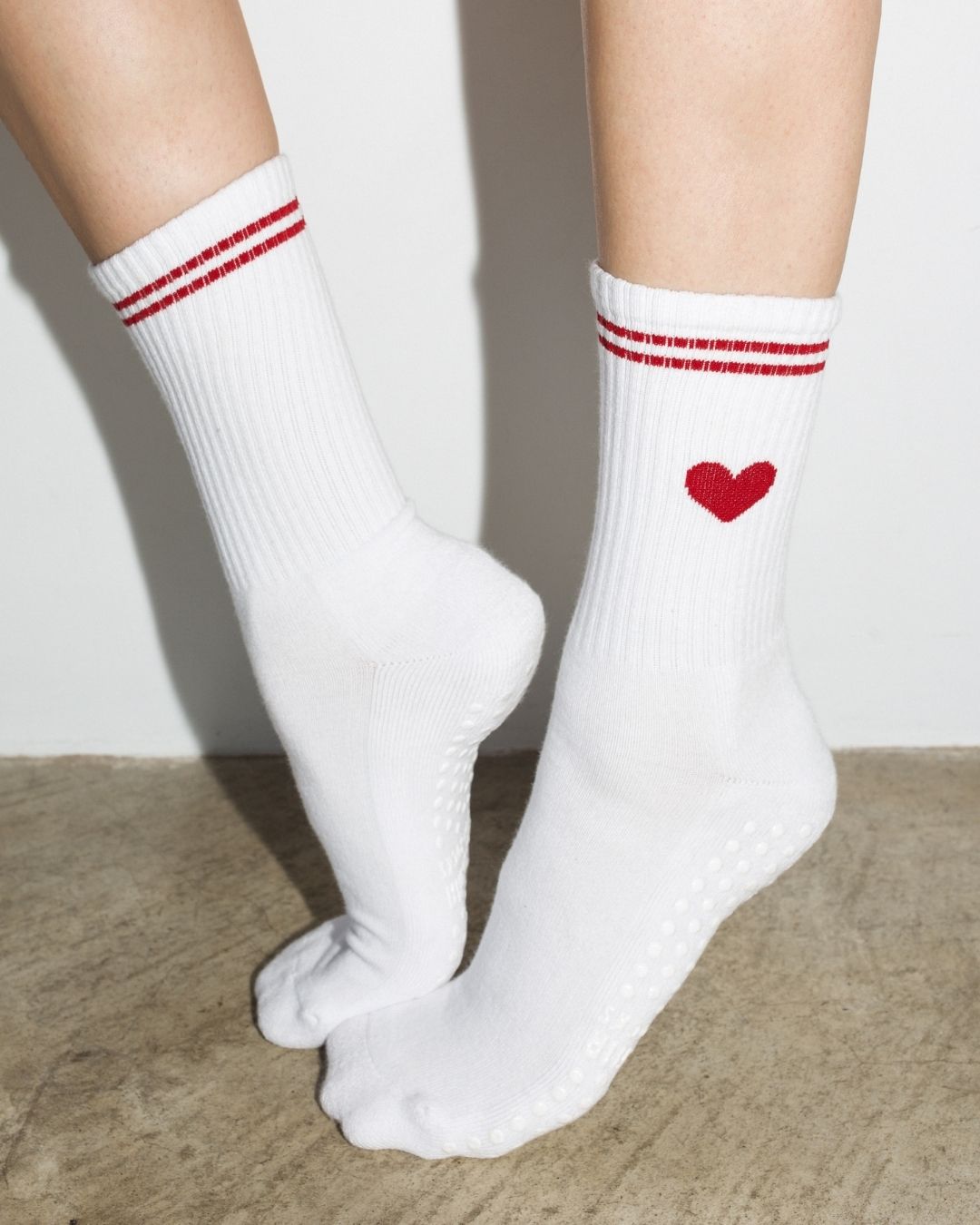 The Heart Grip Socks