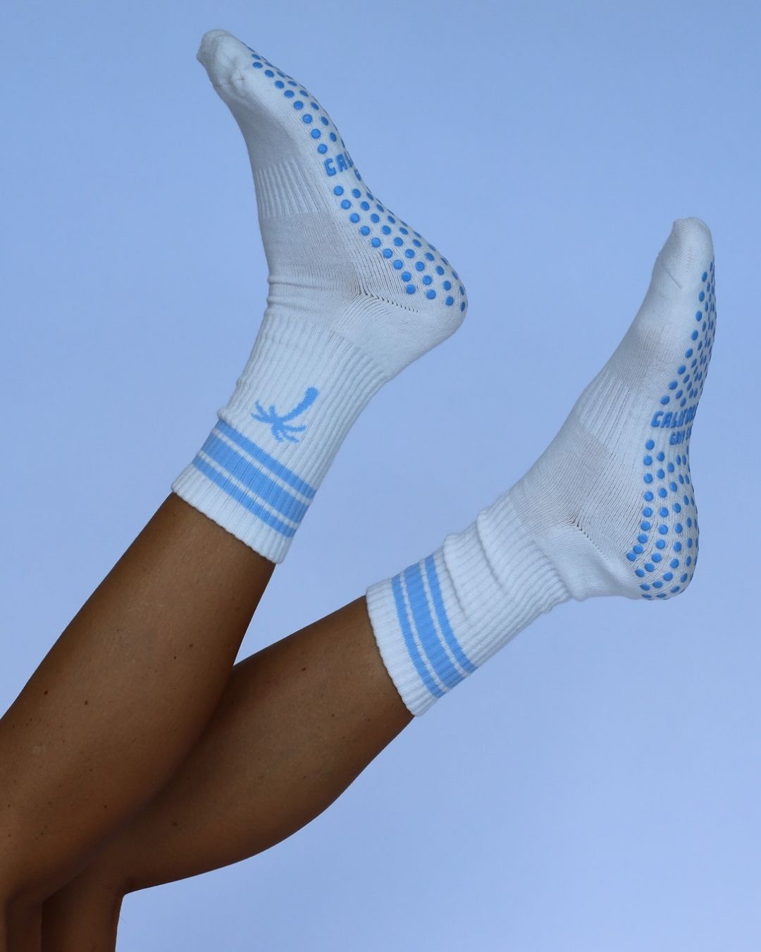 The Palm Grip Socks - Blue