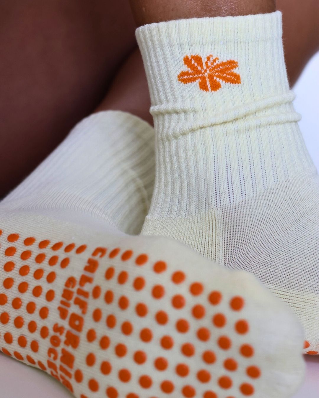 The Tiger Lily Midi Grip Socks