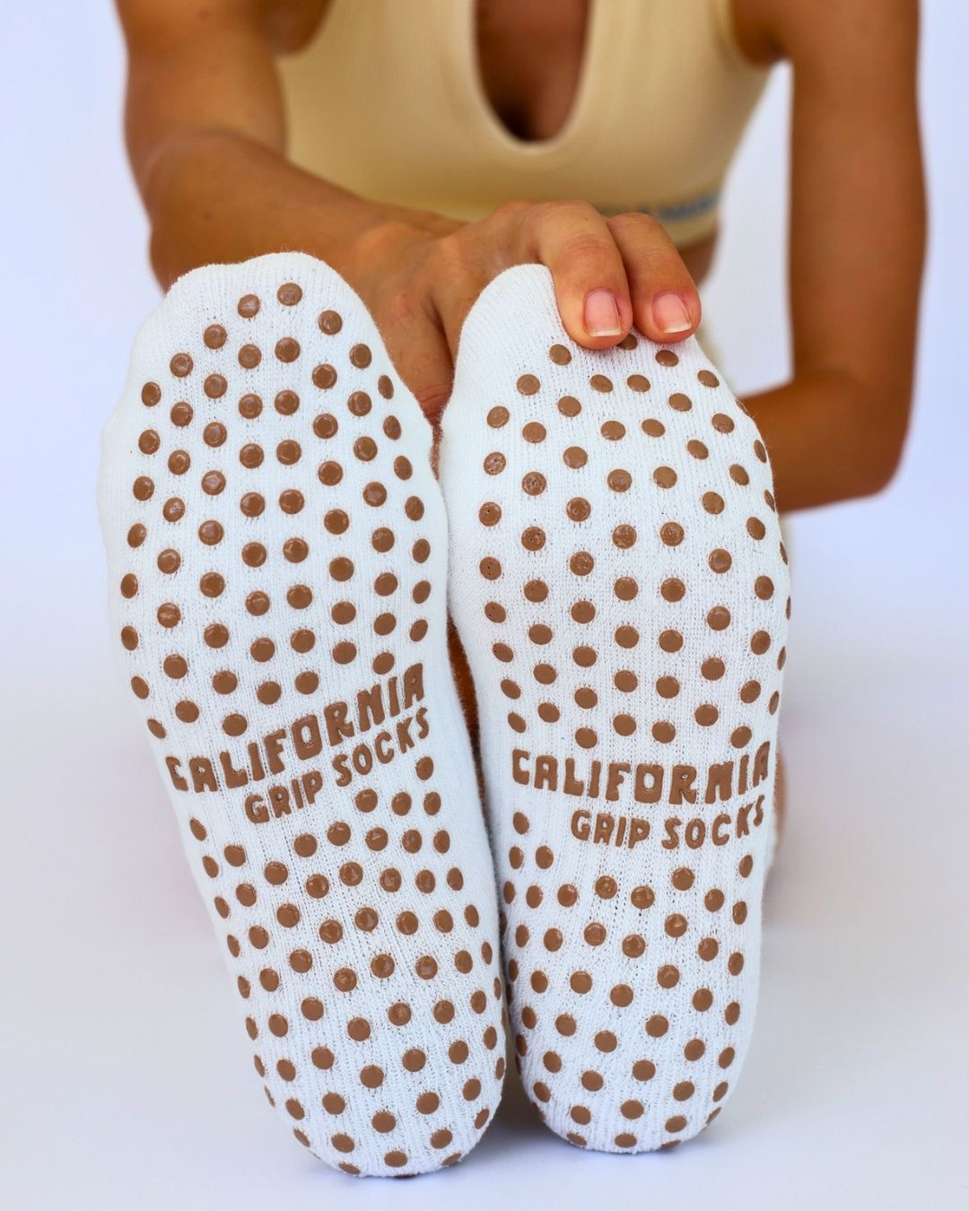 The Palm Grip Socks - Khaki