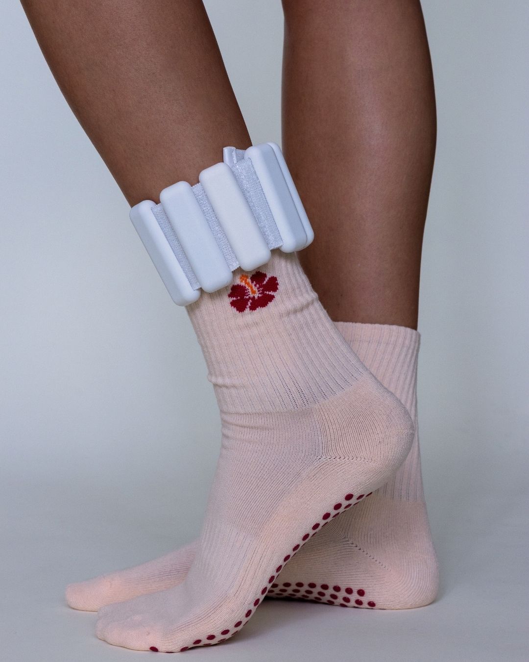 The Hibiscus Grip Socks