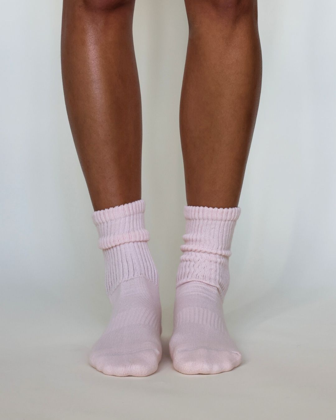 The Slouch Grip Socks - Blush Pink