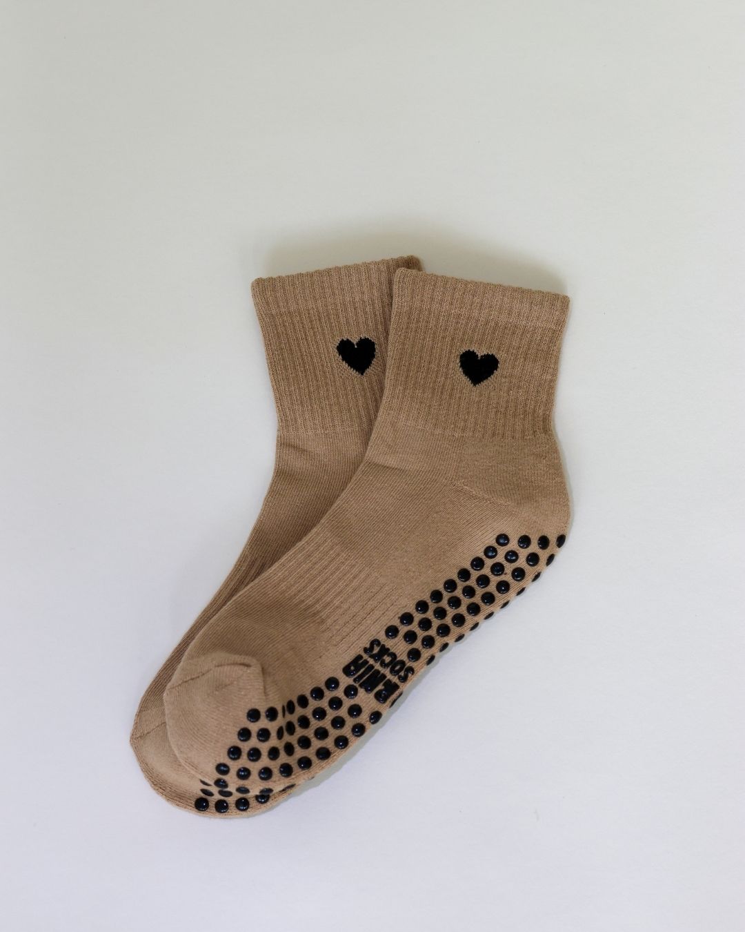 The Heart Shortie Grip Socks