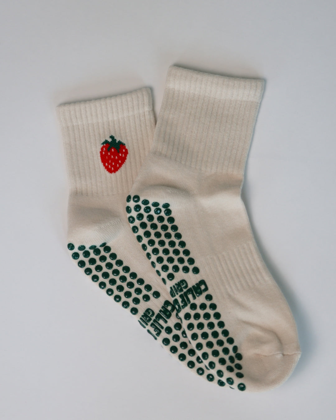 The Strawberry Shortie Grip Socks